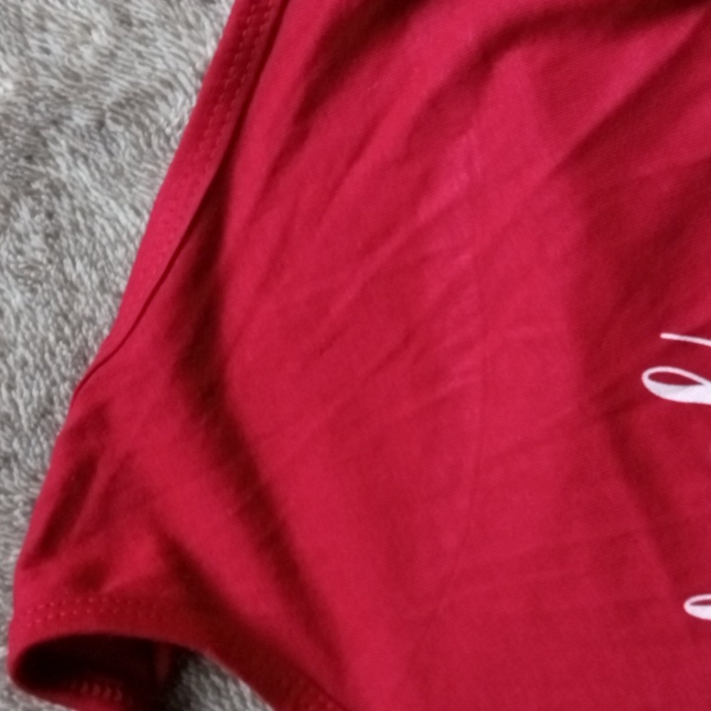 Burgundy racerback graphic tank - Picture 7 of 8